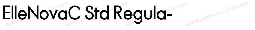 ElleNovaC Std Regula字体转换